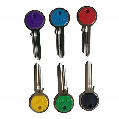 Multicolors UL050 Universal Messing Materiaal Plastic Hoofddeur Sleutel Blank door Customized