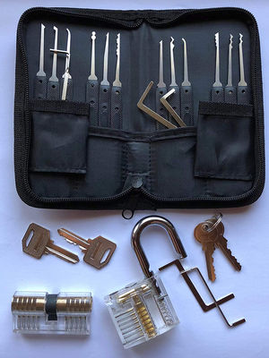 24PC slotenmaker benodigdheden roestvrij staal slot pick-up set voor handig slot openen