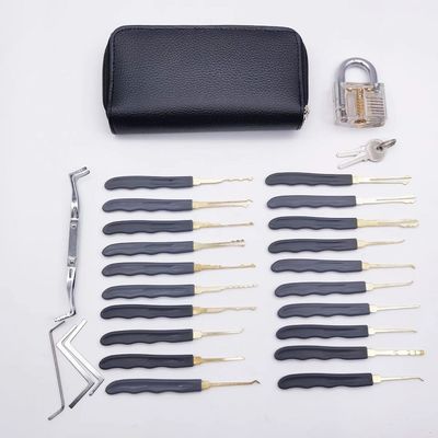 24PC slotenmaker benodigdheden roestvrij staal slot pick-up set voor handig slot openen
