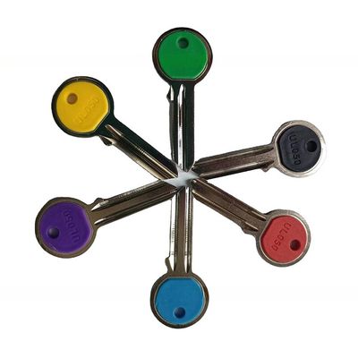 Multicolors UL050 Universal Messing Materiaal Plastic Hoofddeur Sleutel Blank door Customized