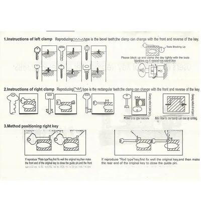 220V/110V sleutelkopieermachine en 50/60Hz sleutelknipscherm voor het dupliceren van sleutels