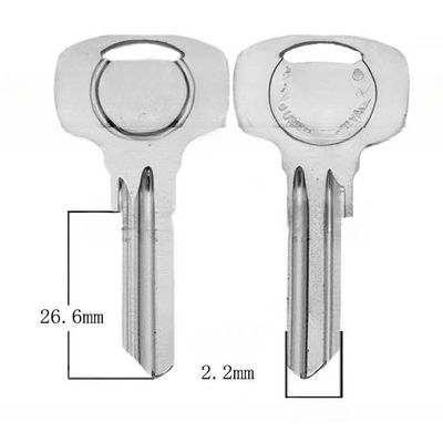 Meerdere kleuren Titanium legering Magnetische metalen deur sleutel voor benodigdheden Messing leeg deur slot